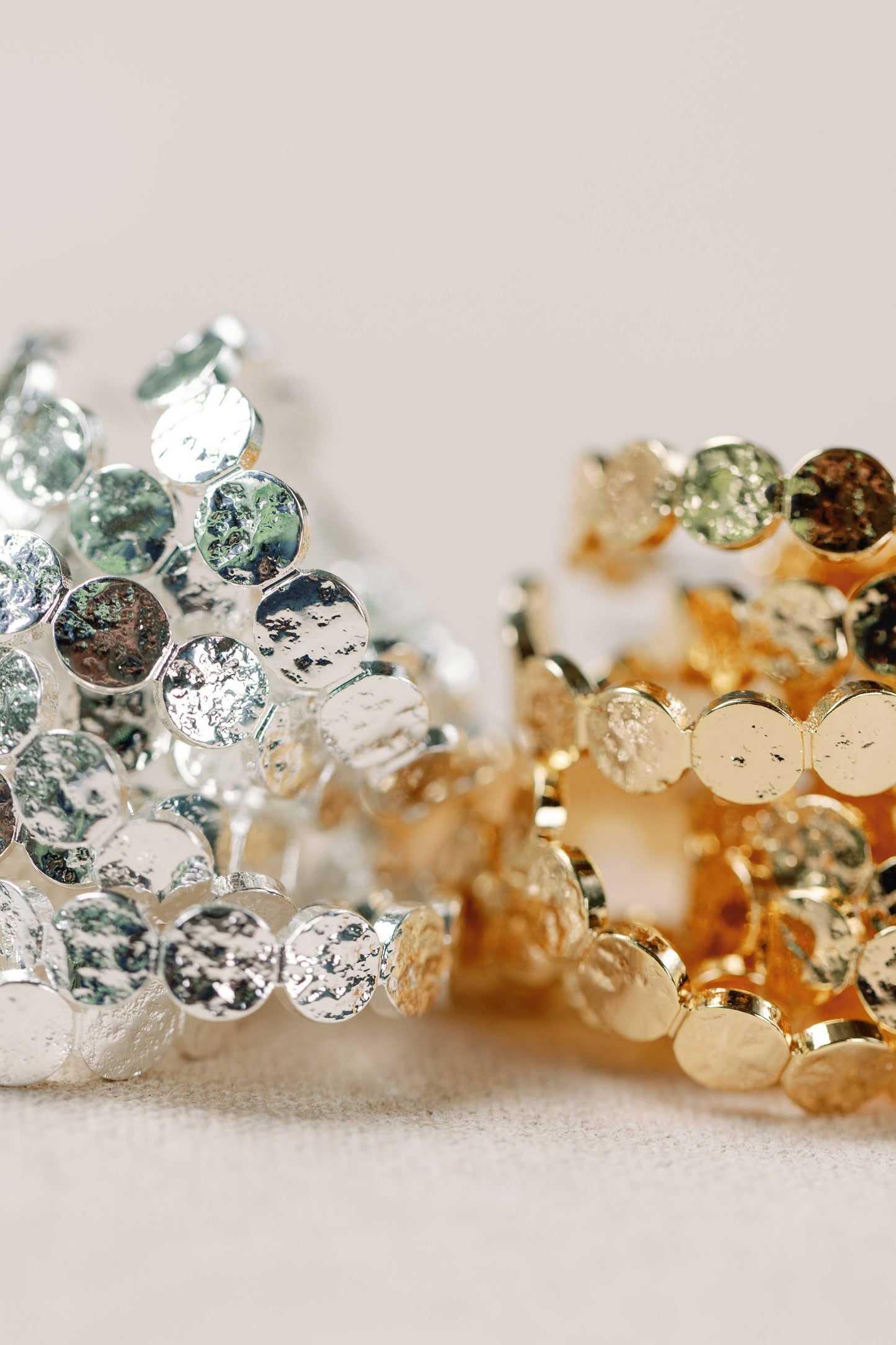 Gold Scalloped Hoop Earrings