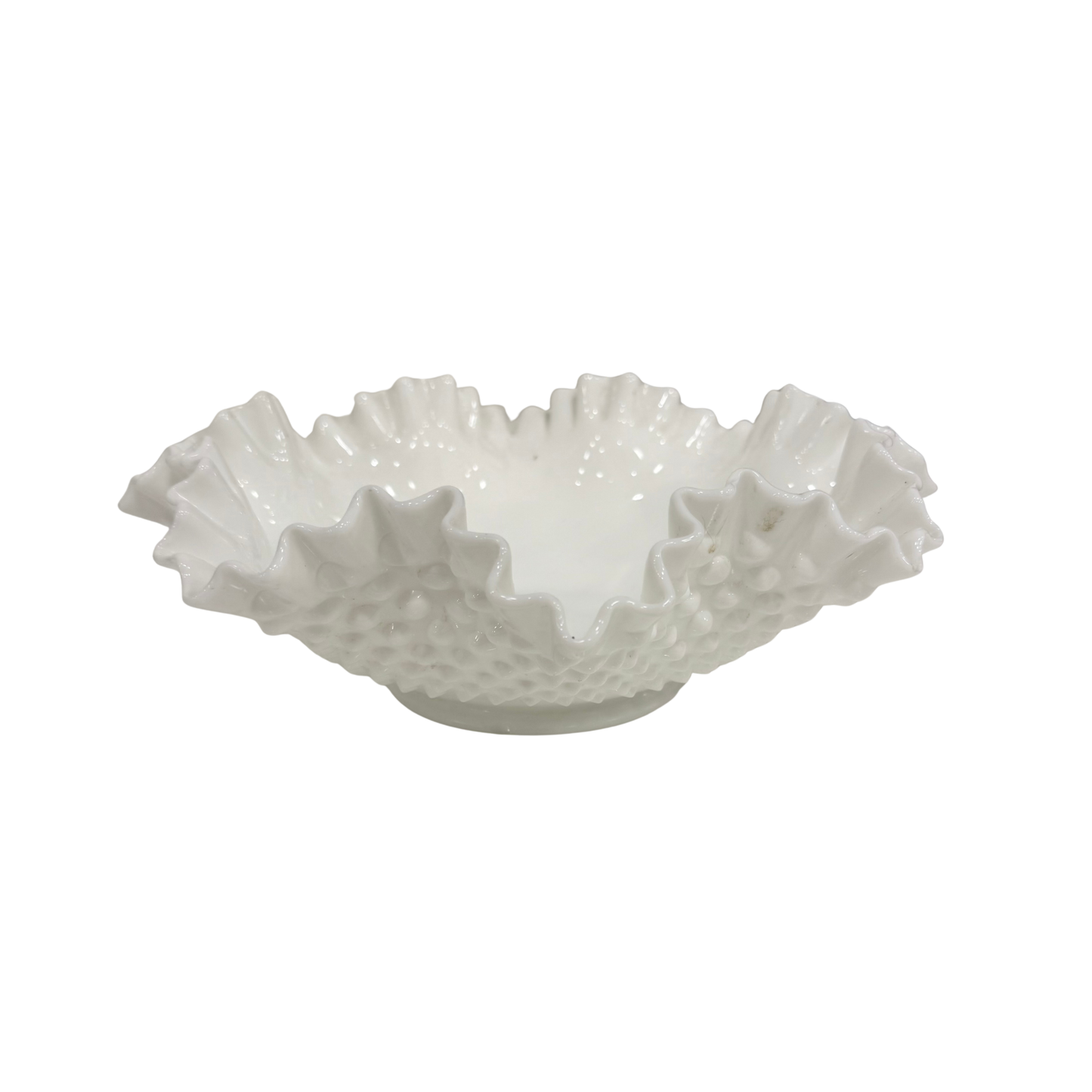 milk glass bowl