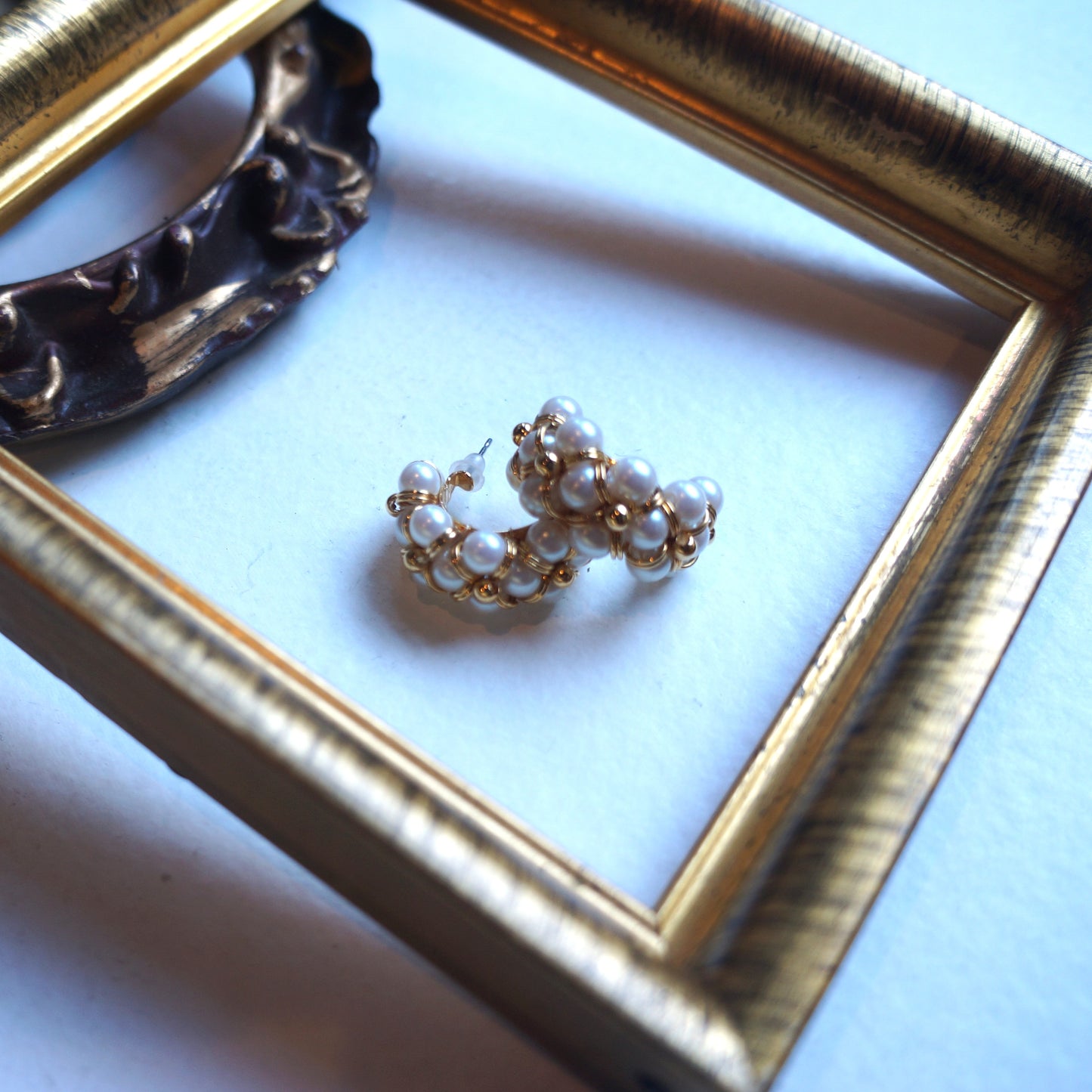 Pearl Rope Hoop Earring