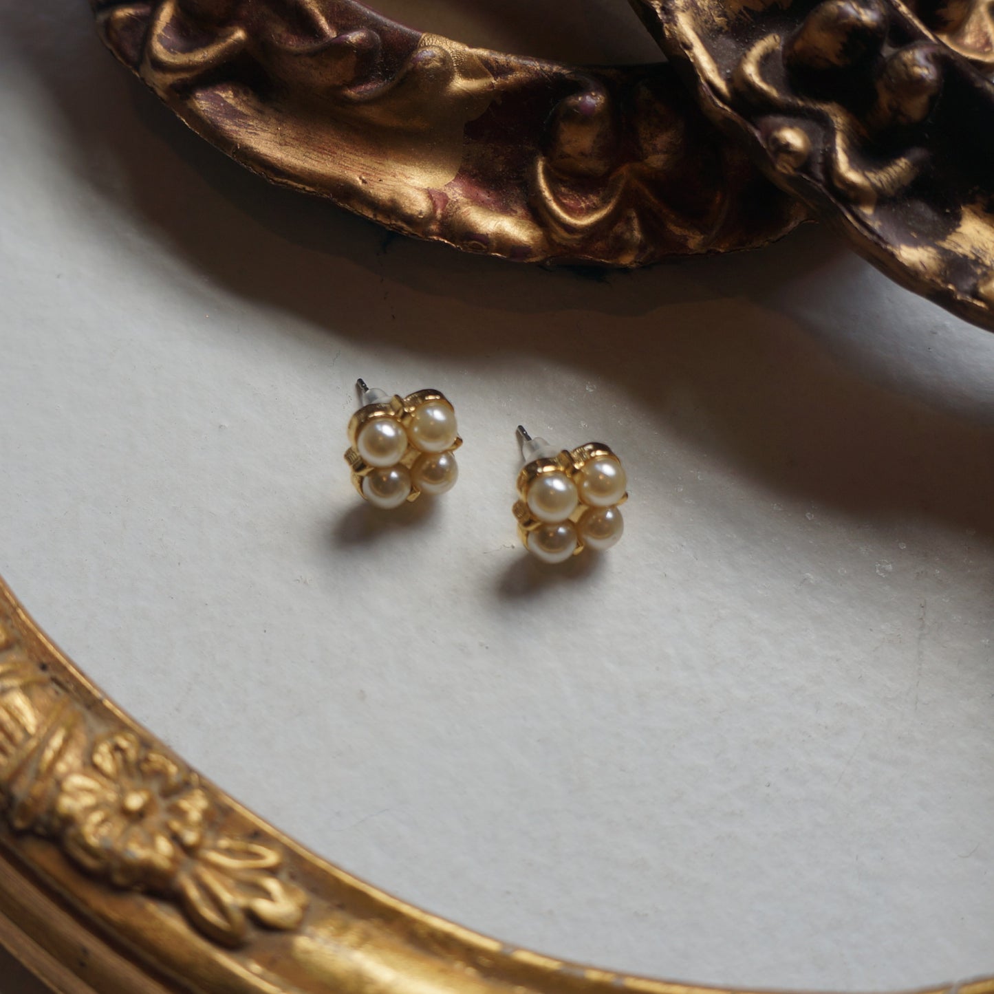 4 Pearl Cluster - Stud Earring