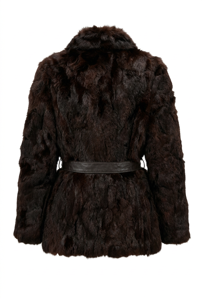 Unbranded Women's Dark brown Fur Coat - Size M