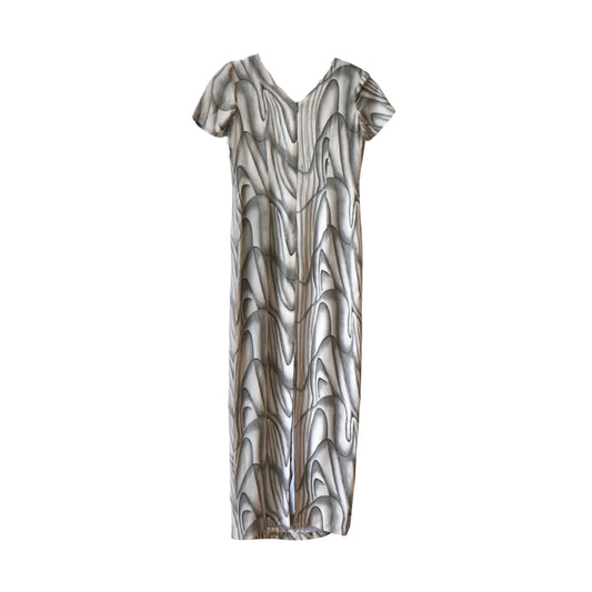 Gray Swirl Dress