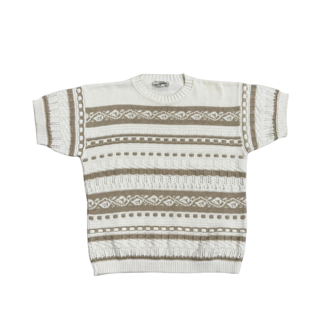 Jolie - short sleeve sweater, cream