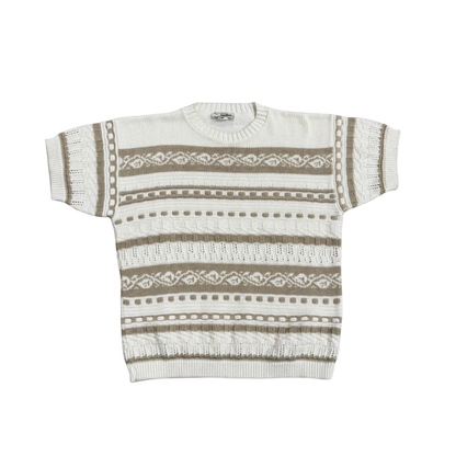 Jolie - short sleeve sweater, cream