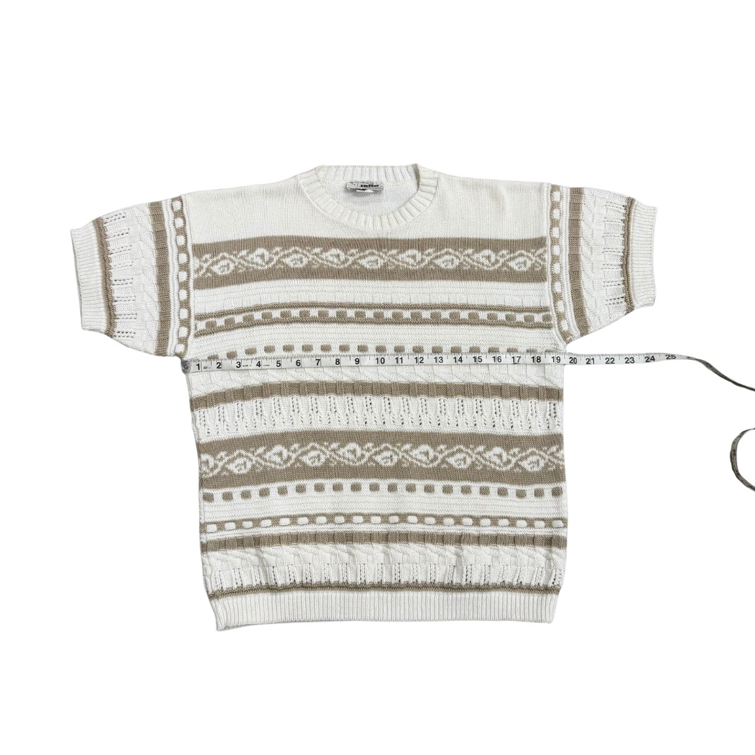 Jolie - short sleeve sweater, cream
