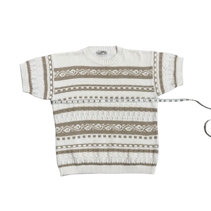 Jolie - short sleeve sweater, cream