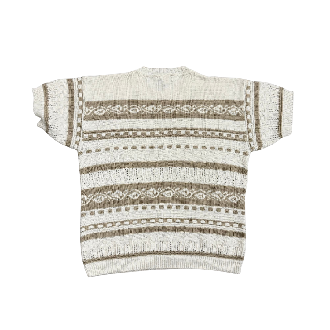 Jolie - short sleeve sweater, cream