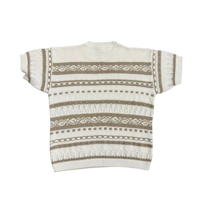 Jolie - short sleeve sweater, cream