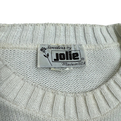Jolie - short sleeve sweater, cream