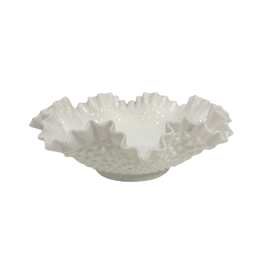 milk glass bowl