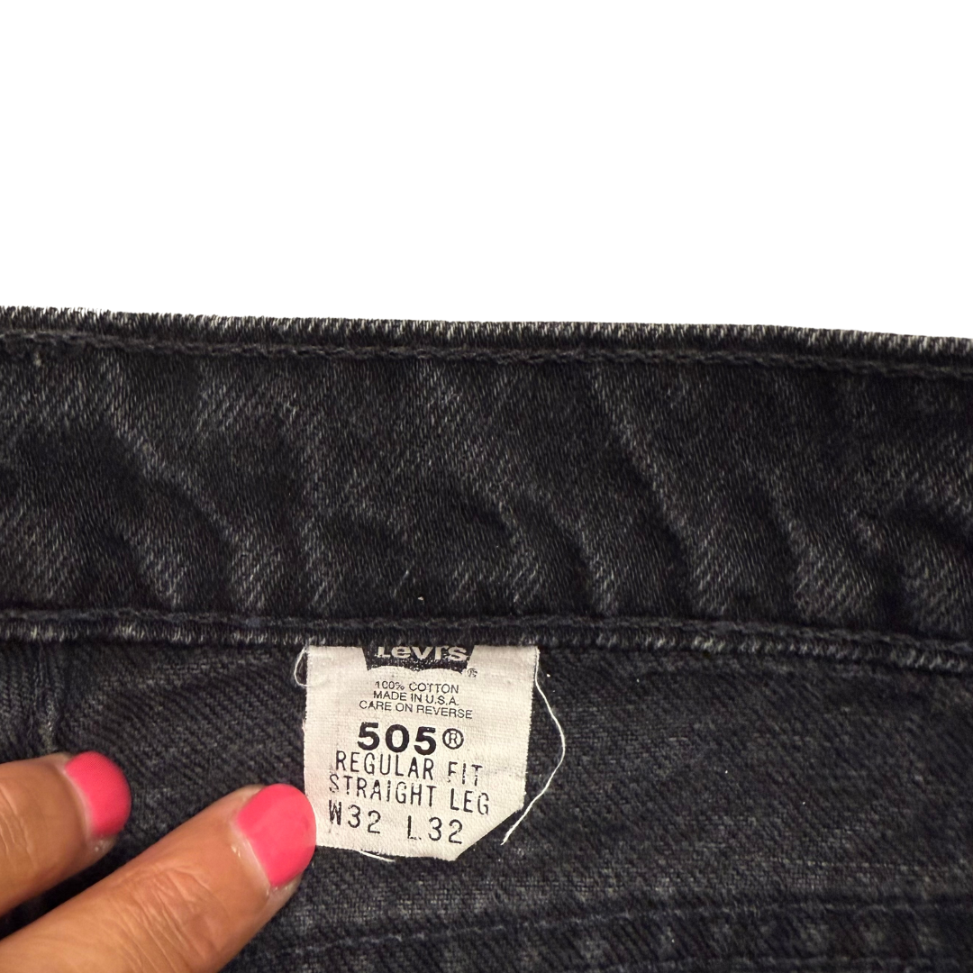 Levi's 94 505 black 32x32