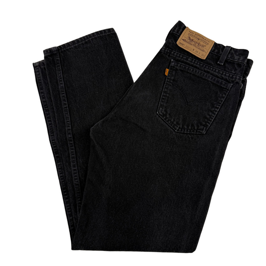 Levi's 96 505 black 34x30 orange tab