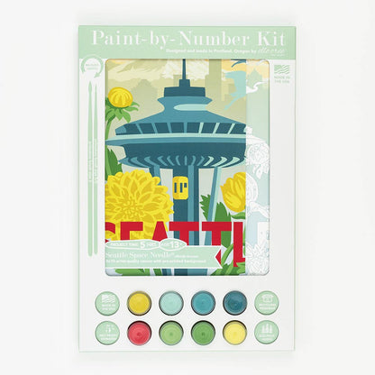 Seattle Space Needle Paint-by-Number Kit