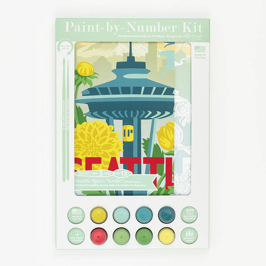 Seattle Space Needle Paint-by-Number Kit