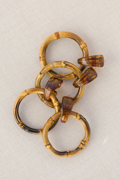 Bamboo Statement Drop Earrings