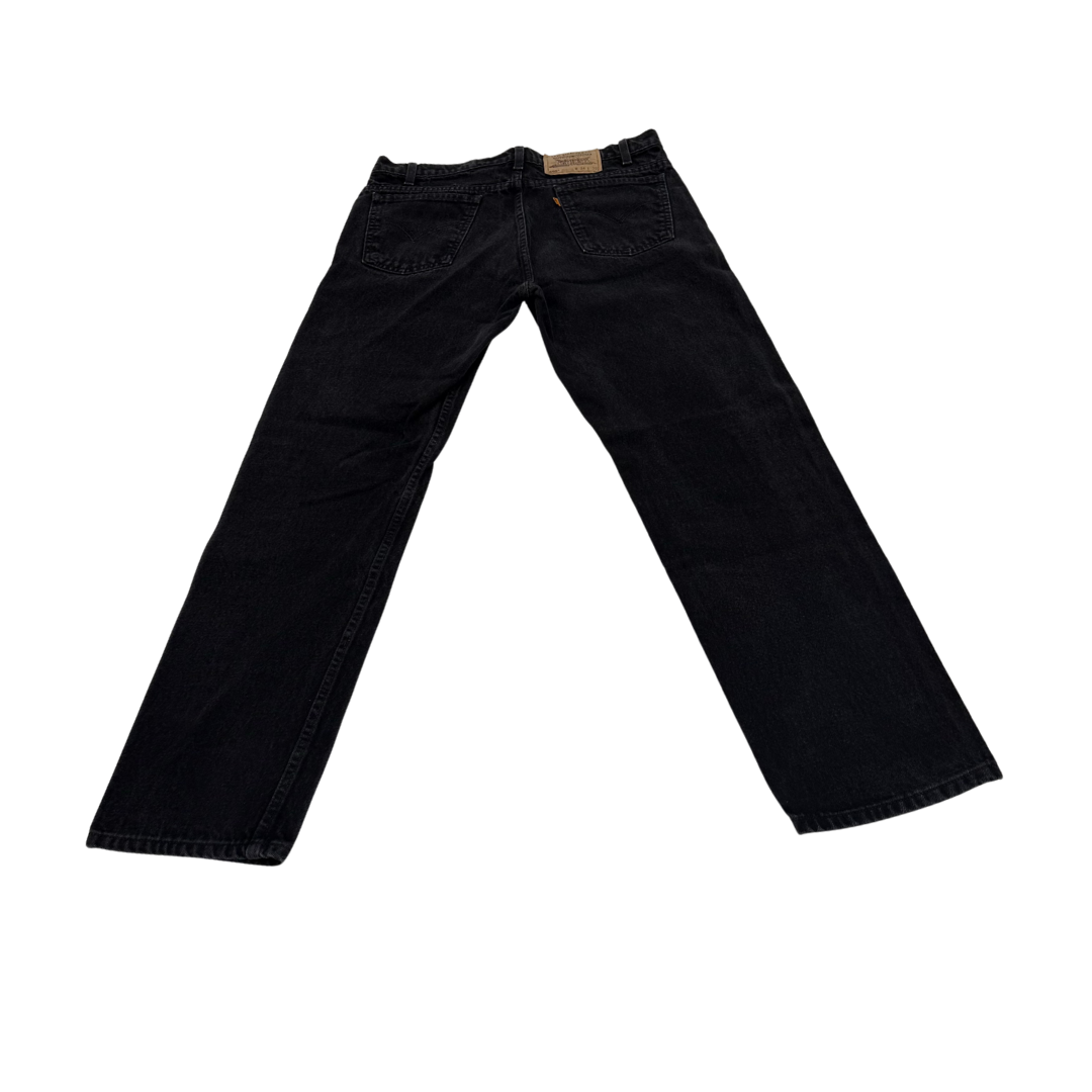 Levi's 96 505 black 34x30 orange tab