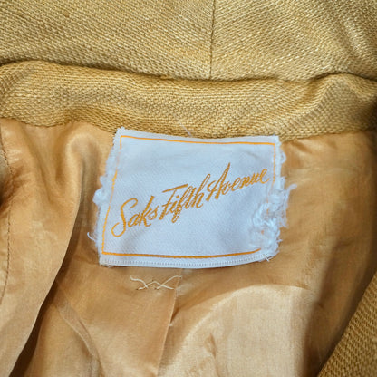 Saks 5th Ave, jacket, yellow