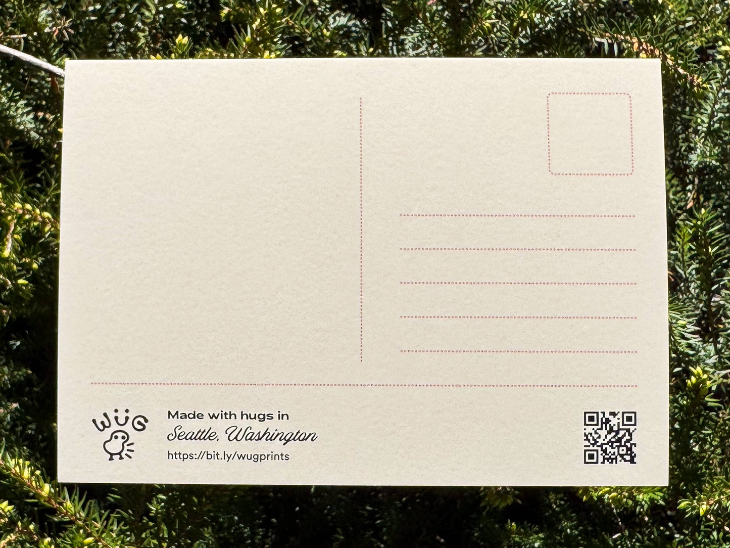 Live like the Mountain is Out Mt. Rainier Postcard