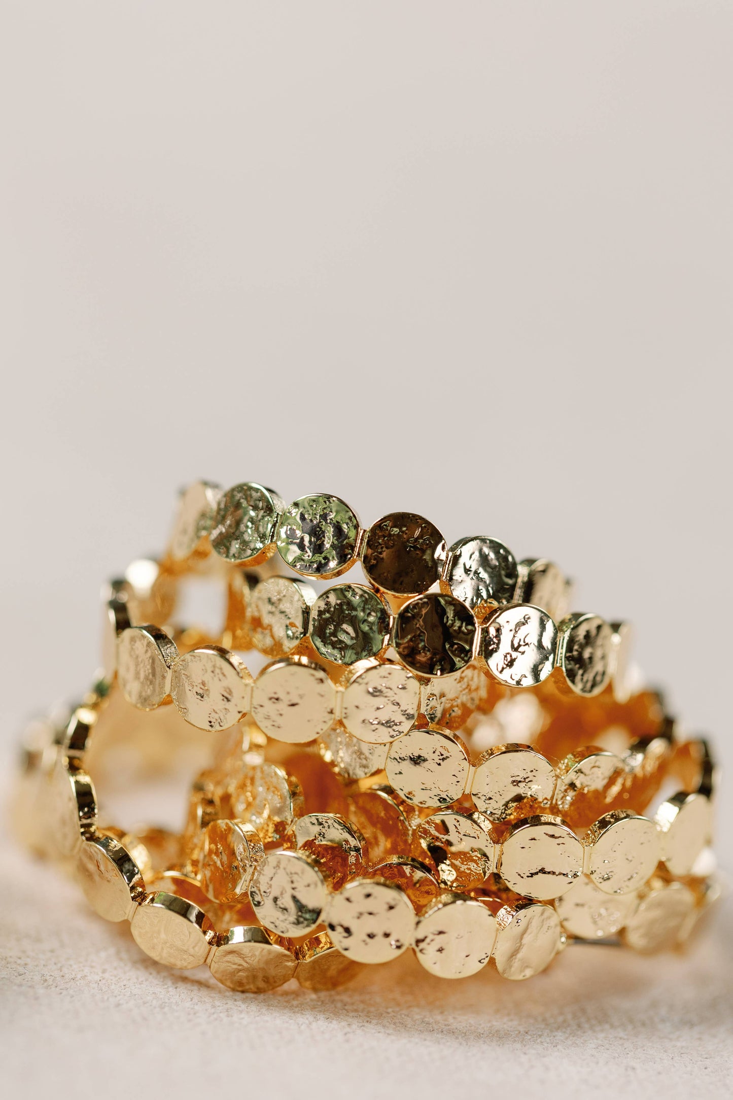 Gold Scalloped Hoop Earrings