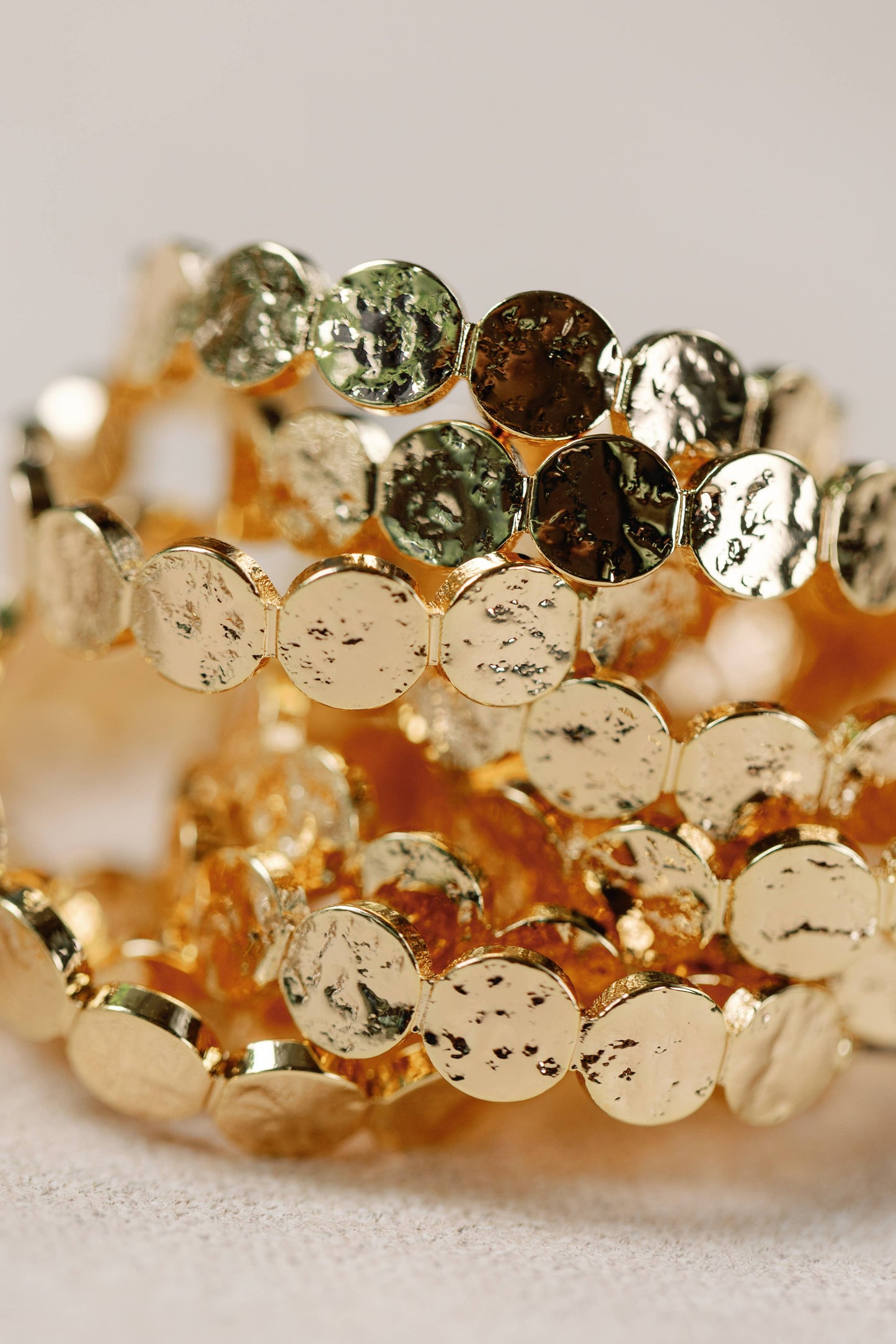 Gold Scalloped Hoop Earrings