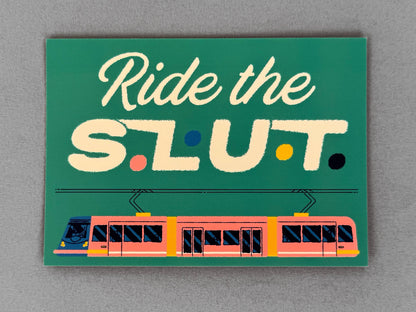 Ride the S.L.U.T Seattle South Lake Union Trolley Postcard