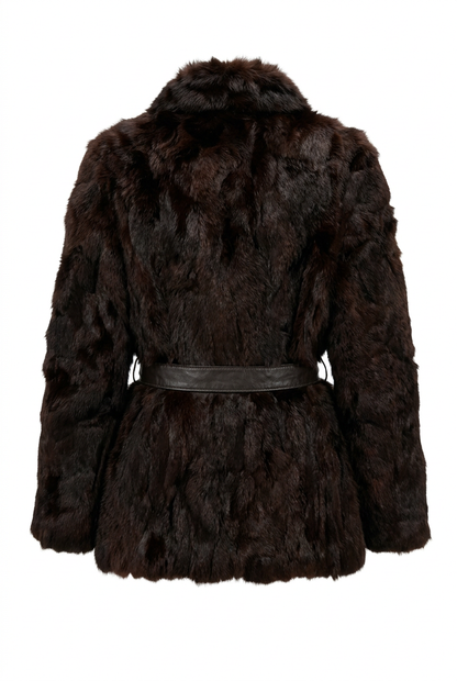 Unbranded Women's Dark brown Fur Coat - Size M