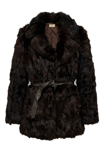 Unbranded Women's Dark brown Fur Coat - Size M